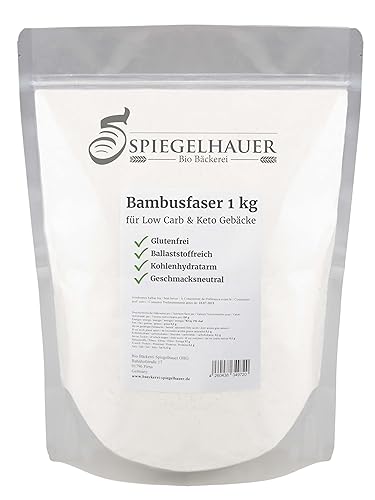 Bäckerei Spiegelhauer Bambusfaser 1 kg - Bambusmehl Keto lower carb Mehl zum Backen Bestäuben Bemehlen und Ausrollen - frei von Kohlenhydraten Bäckerei Spiegelhauer Bambusfaser 1 kg - Bambusmehl Keto lower carb Mehl zum Backen Bestäuben Bemehlen und Ausrollen - frei von Kohlenhydraten von Bäckerei Spiegelhauer