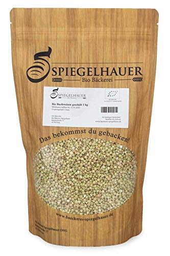 Bio Bäckerei Spiegelhauer Bio Buchweizen 1 kg - geschält glutenfrei aus Europa keimfähig Buchweizensamen Microgreens von Bäckerei Spiegelhauer