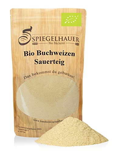 Bio Buchweizen Sauerteig glutenfrei getrocknet 500 g Sauerteigpulver glutenfreies Sauerteigbrot selber backen von Bäckerei Spiegelhauer