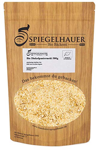Bio Dinkelpaniermehl 500 g Semmelmehl Dinkelpanade von Bäckerei Spiegelhauer