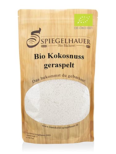 Bäckerei Spiegelhauer Bio Kokosraspeln 1 kg Kokosraspel Kokosflocken roh Kokosnuss geraspelt ungesüßt ungeröstet von Bäckerei Spiegelhauer