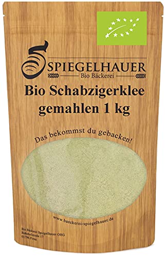 Bio Schabzigerklee gemahlen 1 kg fein vermahlen milde herzhafte Würze für Brote Dips oder Käsegerichte von Bäckerei Spiegelhauer