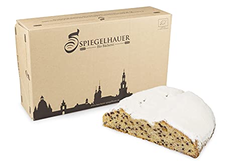 Bio Schokostollen 1 kg im Präsentkarton ohne Palmöl von Bäckerei Spiegelhauer