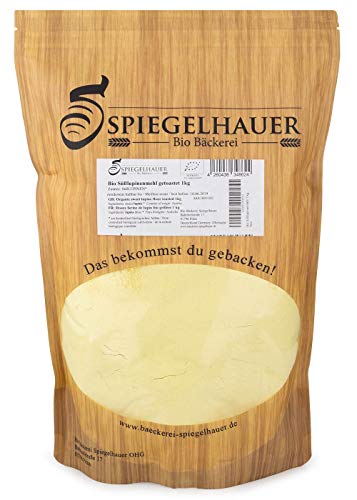 Bio Süßlupinenmehl – enthält 39% Lupinenprotein – gemahlene Lupinensamen als ideale vegane Eiweißquelle – Inhalt: 1 Kilogramm Lupinenmehl Bio Süßlupinenmehl – enthält 39% Lupinenprotein – gemahlene Lupinensamen als ideale vegane Eiweißquelle – Inhalt: 1 Kilogramm Lupinenmehl von Bäckerei Spiegelhauer