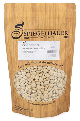Bio Süßlupinensamen ganze Körner keimfähig naturbelassen roh Bäckerei Spiegelhauer (weiß Süßlupine 4 x 1 kg) von Bäckerei Spiegelhauer