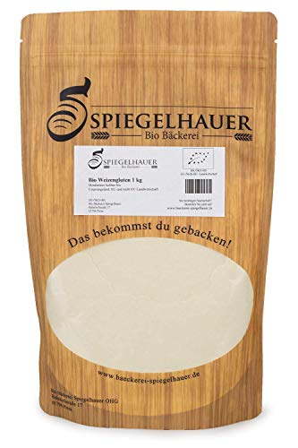 Bio Weizengluten 1 kg EU Anbau Seitan-Basis Weizeneiweiß Gluten zum Backen oder für Seitan von Bäckerei Spiegelhauer