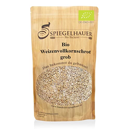 Bio Weizenvollkornschrot grob 1 kg Weizenschrot Demeter von Bäckerei Spiegelhauer