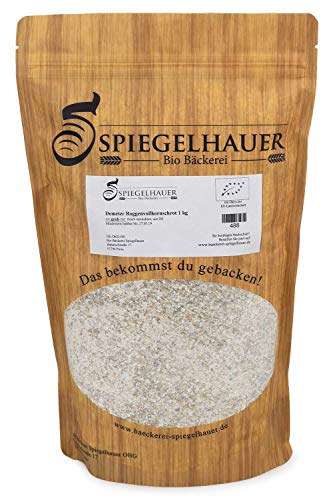 Demeter Roggenvollkornschrot grob1 kg Roggenschrot bio I leckeres Roggenvollkornbrot selber backen von Bäckerei Spiegelhauer