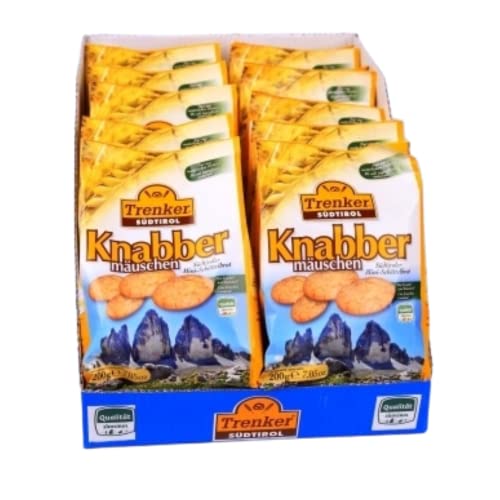 Knabbermäuschen Trenker 10 x 200 gr. - Karton Schüttelbrot von Bäckerei Trenker