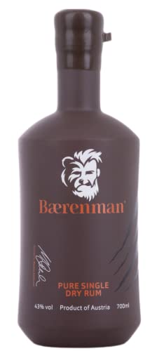Baerenman Pure Single Dry Rum 43% Vol. 0,7l von Baerenman