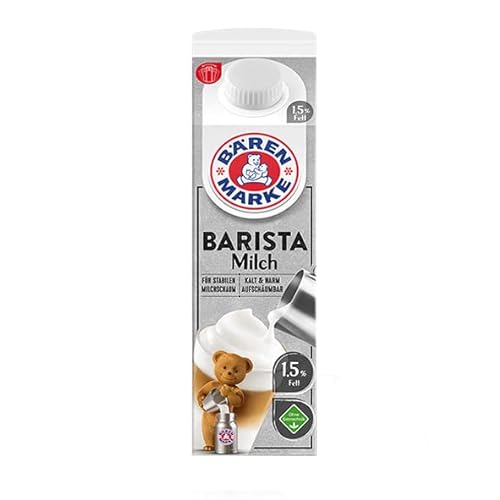 Bärenmarke Barista Milch 1,5% / haltbare Milch mit Drehverschluss 12 x 1l von Bärenmarke