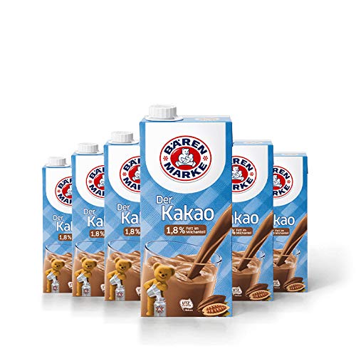 Bärenmarke Kakao, 1,8% Fett, 6er Pack von Bärenmarke