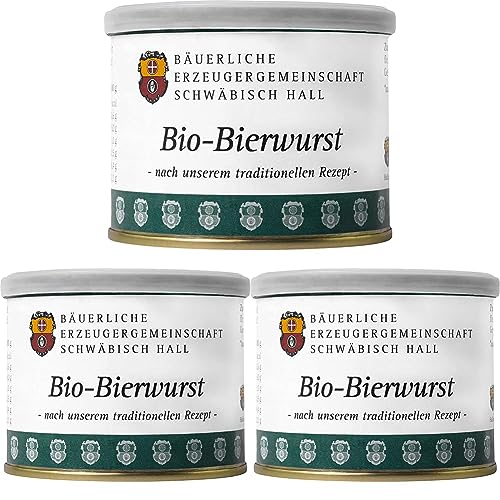 Bäuerliche Erzeugergemeinschaft Schwäbisch Hall Bio Bierwurst, 200 g (Packung mit 3) von Bäuerliche Erzeugergemeinschaft Schwäbisch Hall