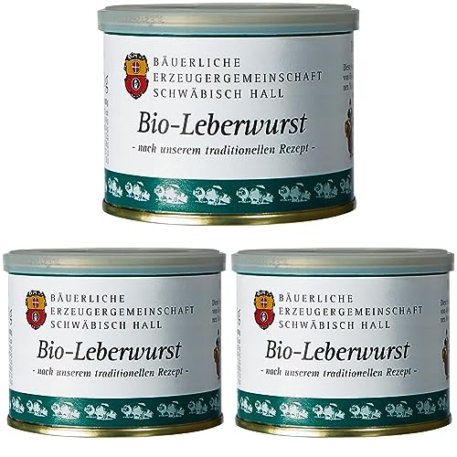 Bäuerliche Erzeugergemeinschaft Schwäbisch Hall Bio Leberwurst, 200 g (Packung mit 3) von Bäuerliche Erzeugergemeinschaft Schwäbisch Hall