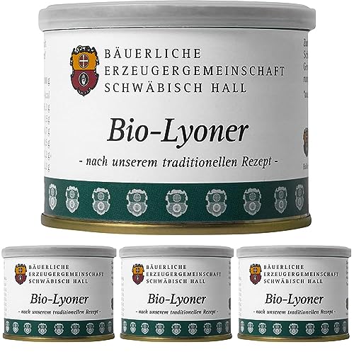 Bäuerliche Erzeugergemeinschaft Schwäbisch Hall Bio Lyoner, 200 g (Packung mit 4) von Bäuerliche Erzeugergemeinschaft Schwäbisch Hall
