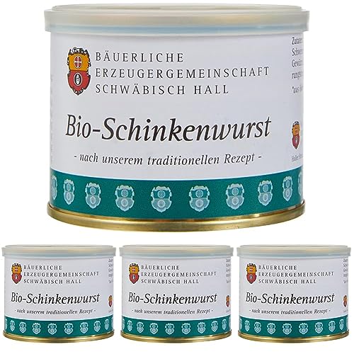Bäuerliche Erzeugergemeinschaft Schwäbisch Hall Bio Schinkenwurst, 200 g (Packung mit 4) von Bäuerliche Erzeugergemeinschaft Schwäbisch Hall