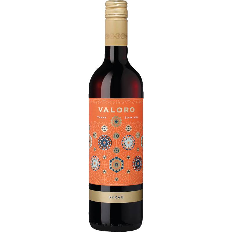 Valoro Syrah, Terre Siciliane IGP, Sizilien, 2020, Rotwein von "Baglio Curatolo",91025,Marsala,IT