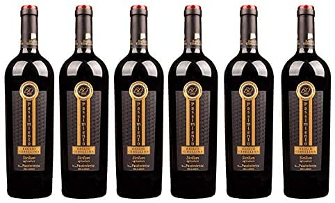 6er Vorteilspaket Passimiento DOC 2023 | Weingut Baglio Gibellina | Rotwein aus Sizilien | trocken | 6 x 0,75l mit Weinausgießer Dropstop 6er Vorteilspaket Passimiento DOC 2023 | Weingut Baglio Gibellina | Rotwein aus Sizilien | trocken | 6 x 0,75l mit Weinausgießer Dropstop von Baglio Gibellina