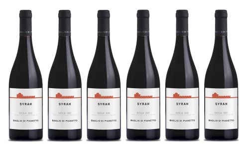 6x 0,75l - Baglio di Pianetto - Syrah - Sicilia D.O.P. - Sizilien - Italien - Rotwein trocken von Baglio di Pianetto