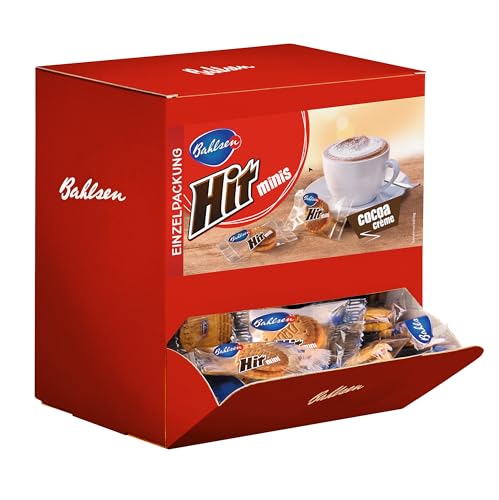 BAHLSEN Hit Minis 975 g- Thekenaufsteller mit ca. 150 Portionspackungen, Mini-Doppelkekse mit leckerer Kakaocremefüllung, ideal zum Kaffee, Schokokeks BAHLSEN Hit Minis 975 g- Thekenaufsteller mit ca. 150 Portionspackungen, Mini-Doppelkekse mit leckerer Kakaocremefüllung, ideal zum Kaffee, Schokokeks von Bahlsen