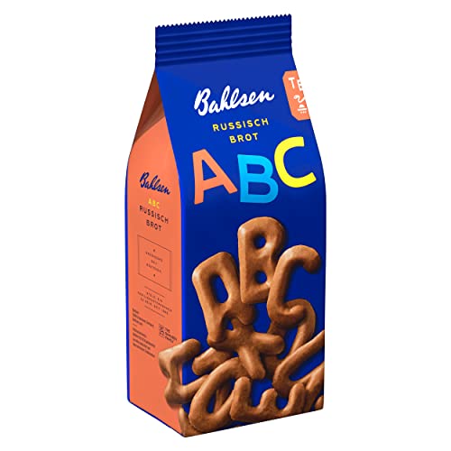Bahlsen ABC Russisch Brot - 1er Pack - Knusprige Plätzchen in Buchstabenform (1 x 100g) von Bahlsen