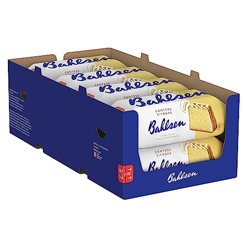 Bahlsen Comtess Zitrone - 8er Pack - saftiger Zitronenkuchen mit heller Glasur, einzeln verpackt (8 x 350 g) von The Bahlsen Family