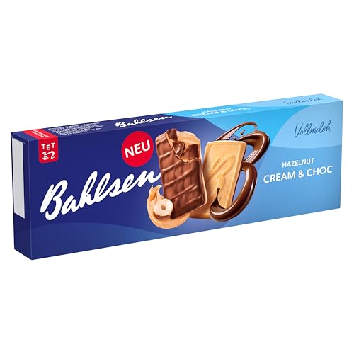 Bahlsen Hazelnut Cream & Choc, 100g, knuspriger Keks mit Haselnusscremefüllung und Vollmilchschokolade (1 x 100 g) von Bahlsen