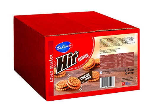 Bahlsen Hit Minis leckere Doppelkekse in der Großpackung - 2 lose Kekse mit Kakaocreme - Gebäck für die ganze Familie, 1er Pack (1 x 2.2 kg) von The Bahlsen Family