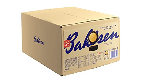 Bahlsen Kuchen-Snack Marmor - Schokolade - Großpackung mit ca. 55 Dessertpackungen à 27,5 g - einzeln verpackte Marmorkuchen (1 x 1,51 kg) von The Bahlsen Family