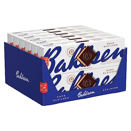 Bahlsen Ohne Gleichen Edelherb - 12er Pack - Knusprige Waffel mit Haselnusscreme und edelherber Schokolade (12 x 125 g) von The Bahlsen Family