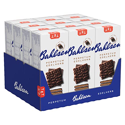 Bahlsen Perpetum Edelherb - 12er Pack - Waffel mit Vollmilchschokolade (12 x 97 g) von Bahlsen