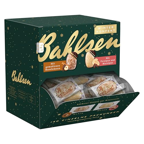 Bahlsen Winterkonfekt, 948 g, feinstes Winterkonfekt in 2 Sorten à 70 Stück, Thekenaufsteller mit 140 Stück einzeln verpackt Bahlsen Winterkonfekt, 948 g, feinstes Winterkonfekt in 2 Sorten à 70 Stück, Thekenaufsteller mit 140 Stück einzeln verpackt von Bahlsen