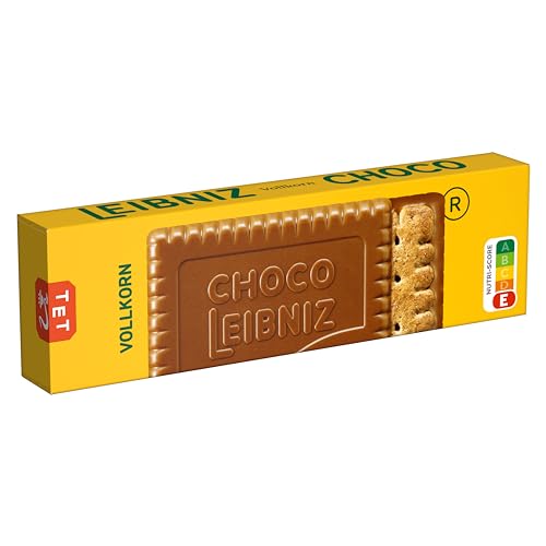 LEIBNIZ Choco Vollkorn, 125 g, knusprige Vollkornkekse eingebettet in zarte Milchschokolade (1 x 125 g) von Leibniz