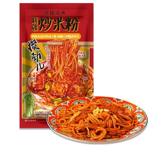 BaiLiSnacky Authentische Xinjiang Gebratene Reisnudeln 260g Schnelle & Einfache Zubereitung Authentischer Chinesischer Geschmack Bequemes Fastfood Nachtsnack Liebhaber Würziger Aromen von BaiLiSnacky