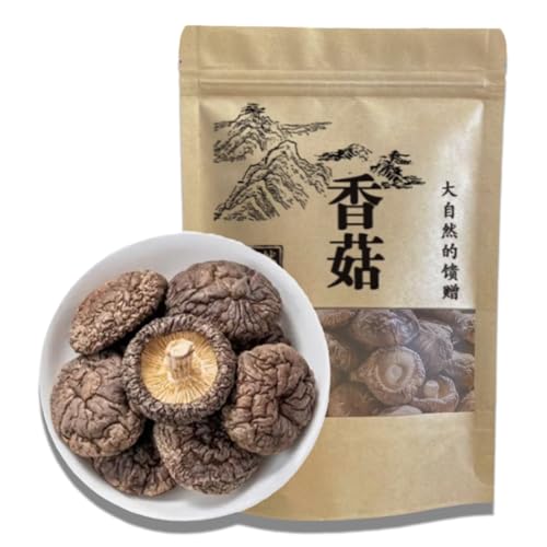 BaiLiSnacky Getrocknete Shiitake-Pilze Speisepilze Zum Kochen Und Essen Ideal Für Reis Und Suppen Natürlich Ohne Zusätze Vegan Menge: 1 X 100 G von BaiLiSnacky