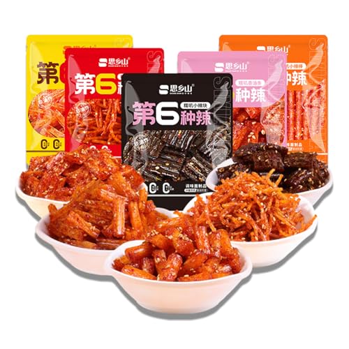 BaiLiSnacky La Tiao(20g*30Packungen) Würzige Streifen Chinesische Spezialitäten Snacks Würzig Gewürzte Snacks, Klassische Hot Strips Fürs Büro, Partys von BaiLiSnacky