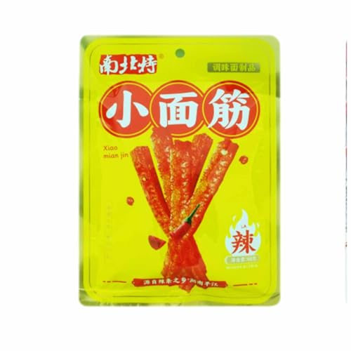 BaiLiSnacky Latiao 68g*2Pcs Latio Chinese Snack Chinesische Würzige Snacks Würzig Gewürzte Snacks Klassische Hot Strips Fürs Büro Partys (Kleines Gluten) von BaiLiSnacky