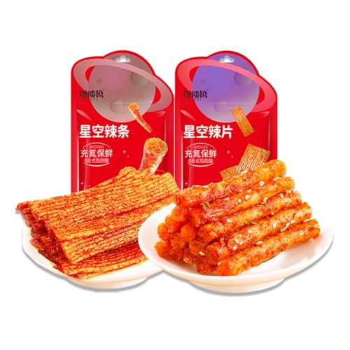 BaiLiSnacky Latiao 88g*2Pcs Chinesische Würzige Snacks Würzig Gewürzte Snacks Klassische Hot Strips Fürs Büro Partys Vegetarisch Würzig & Aromatisch BaiLiSnacky Latiao 88g*2Pcs Chinesische Würzige Snacks Würzig Gewürzte Snacks Klassische Hot Strips Fürs Büro Partys Vegetarisch Würzig & Aromatisch von BaiLiSnacky