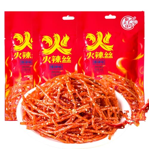 BaiLiSnacky Latiao Chinesische Snacks Würzig Gewürzte 61 g*3 Packungen Lässiger Duftendes scharf Individuelles Paket Classic Hot Strips for Office Casual BaiLiSnacky Latiao Chinesische Snacks Würzig Gewürzte 61 g*3 Packungen Lässiger Duftendes scharf Individuelles Paket Classic Hot Strips for Office Casual von BaiLiSnacky