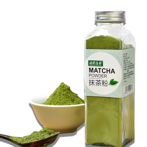 BaiLiSnacky Matcha Pulver aus Grüntee für Matcha Latte Eis Bubble Tea oder Backen - Tee 100% natürlich in wiederverschließbarer Dose von BaiLiSnacky