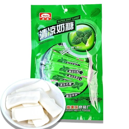 BaiLiSnacky Minzbonbons 158 G Pro Packung Erfrischende Welche Milch-Minze Bonbons Für Frischen Atem & Mundgesundheit Ideal Für Büro Und Reise von BaiLiSnacky