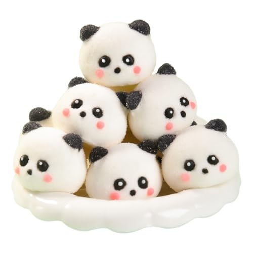 BaiLiSnacky Panda Marshmallows 10 Stück (100 G) Weiche Zum Dekorieren Von Torten & Cupcakes Vegan Perfekt Für Geburtstage Hochzeiten Und Geschenke (Panda-Marshmallow) von BaiLiSnacky