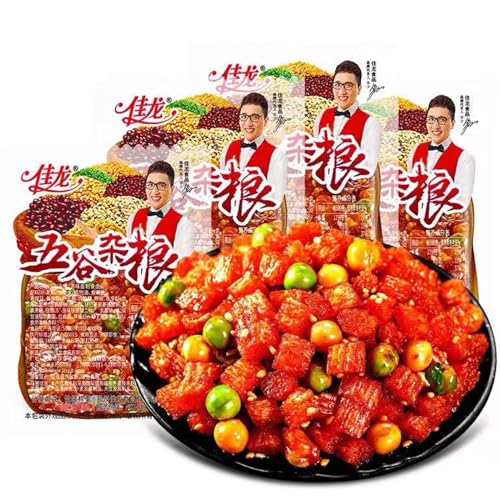 BaiLiSnacky Spicy Strips – Würzige Gluten-Spicy Strips, chinesische Snacks, aus Weizen/Chili/Gewürz, zucker- und kalorienarm, am besten für Vegetarier (16g/Packung) (10 Packungen) von BaiLiSnacky