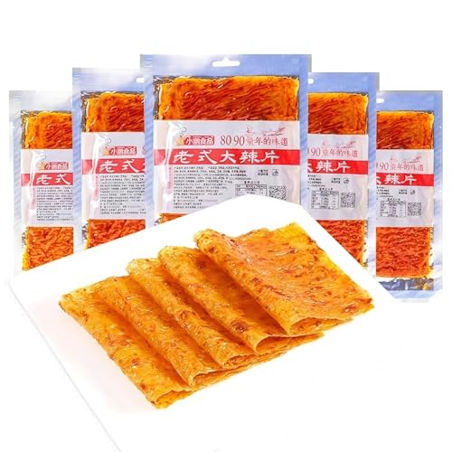 BaiLiSnacky Spicy Strips – Würzige Gluten-Spicy Strips, chinesische Snacks, aus Weizen/Chili/Gewürz, zucker- und kalorienarm, am besten für Vegetarier von BaiLiSnacky