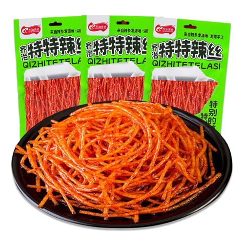 BaiLiSnacky Würzig Gewürzte Snacks Latiao 68g×3Pcs Süß Und Würzig Chinesische Würzige Snacks Klassische Hot Strips Fürs Büro Lässiger Snack BaiLiSnacky Würzig Gewürzte Snacks Latiao 68g×3Pcs Süß Und Würzig Chinesische Würzige Snacks Klassische Hot Strips Fürs Büro Lässiger Snack von BaiLiSnacky