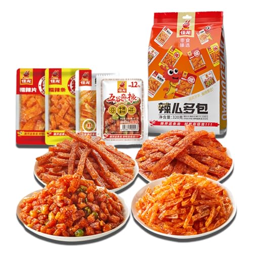 BaiLiSnacky Würzig Gewürzte Snacks Latiao Süß Und 320g Würzig Chinesische Klassische Hot Strips Fürs Büro Lässiger Snack von BaiLiSnacky