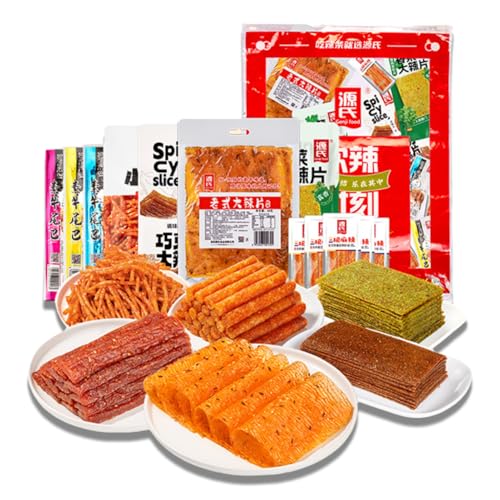 BaiLiSnacky Würzige Streifen468g Chinesische Snacks Latiao Snack Latiao Chinese Snack Chinese Snacks Spicy Sticks Latio Chinese Snack Chinesische Nudeln Snacker von BaiLiSnacky