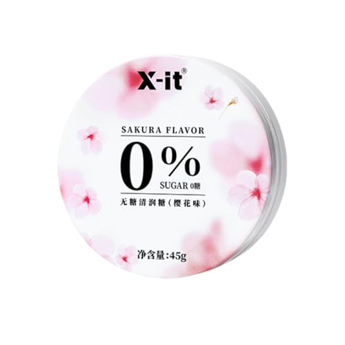 BaiLiSnacky Zuckerfreie Jasmin 45 Gramm-Minte Bonbons Natürliche Aromen - Vegan & Glutenfrei für Frischen Atem Vegetarier geeignet (Zuckerfreie Sakura-Minzbonbons) von BaiLiSnacky