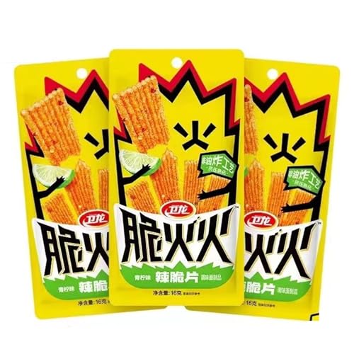 BaiLiSnacky latiao –Chinesische Würzige Snacks （16g×10Packungen） Authentisch Chinesisch | Vegetarisch | Würzig & Aromatisch (Limettengeschmack) von BaiLiSnacky