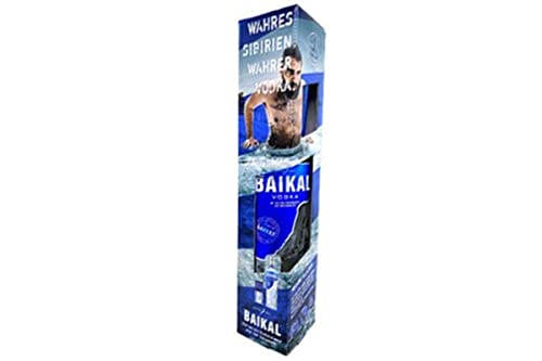 BAIKAL VODKA | Sibirischer Premium Wodka Geschenkpack mit 1Glas | Qualitäts Vodka mit Wasser des Baikalsees hergestellt | 40% 0,7L von Baikal Vodka